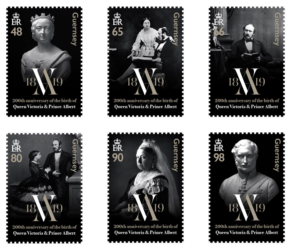 Stamps celebrate the 200th Anniversary of the births of Queen Victoria and Prince Albert